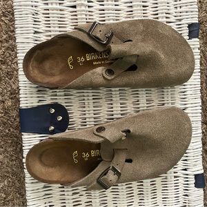 Birkenstock Suede leather Clogs [never worn] size 36